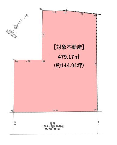 上到津二丁目の土地図
