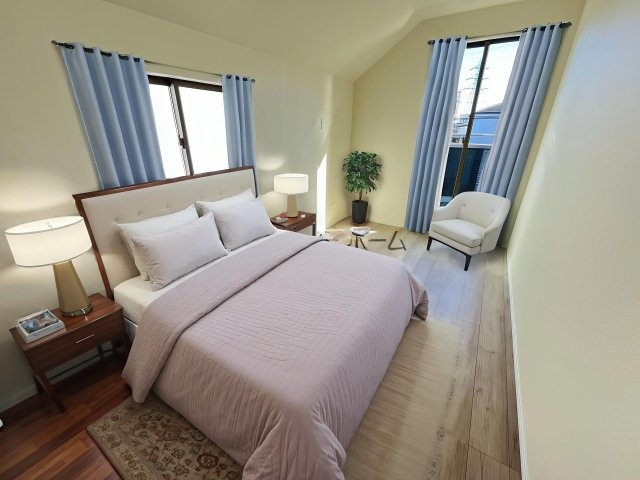 所沢市若狭4丁目・全3棟　新築一戸建　B号棟　～IDS工法～の寝室|洋室6.1帖（家具はCG画像での表示になります）