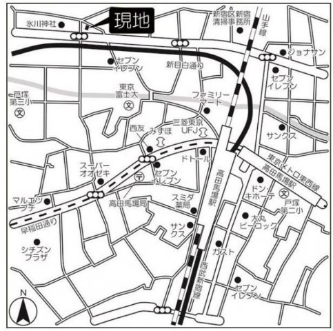メゾンドピエール下落合の地図|地図