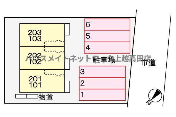 キャンディタフトの区画図|配置図