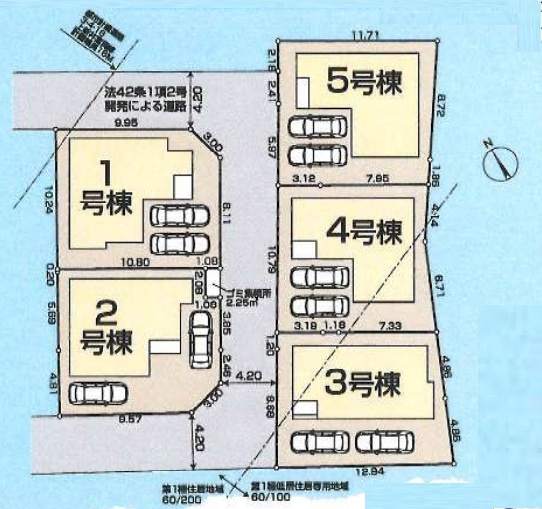 【5号棟　区画図】