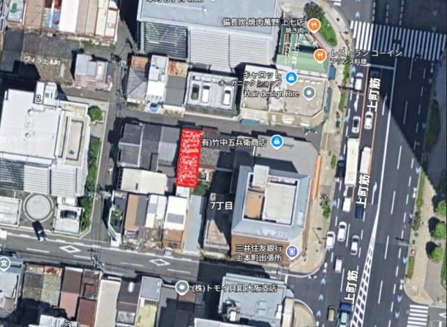 上本町　売土地の地図