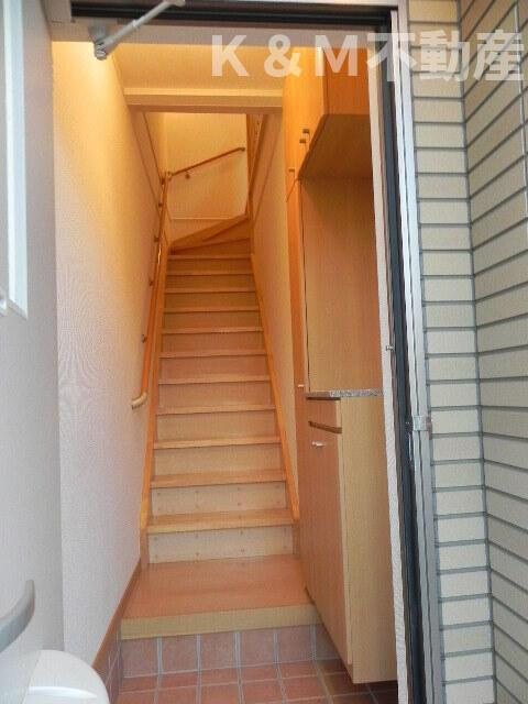 ロックガーデン森Ｂの玄関|シンプルで使いやすい玄関です