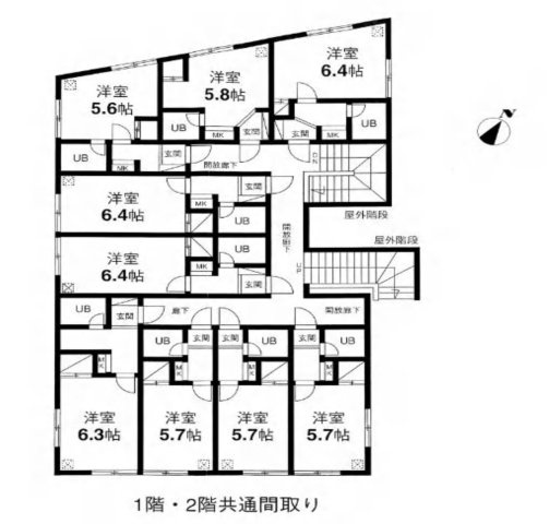 ★HP限定物件★　東京都北区　1棟売りアパート（投資用）の間取り