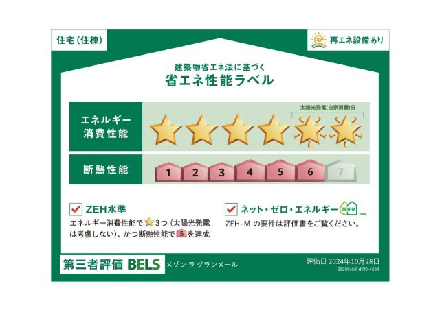 メゾン　ラ　グランメールのその他|★この住棟の省エネ性能ラベルです★