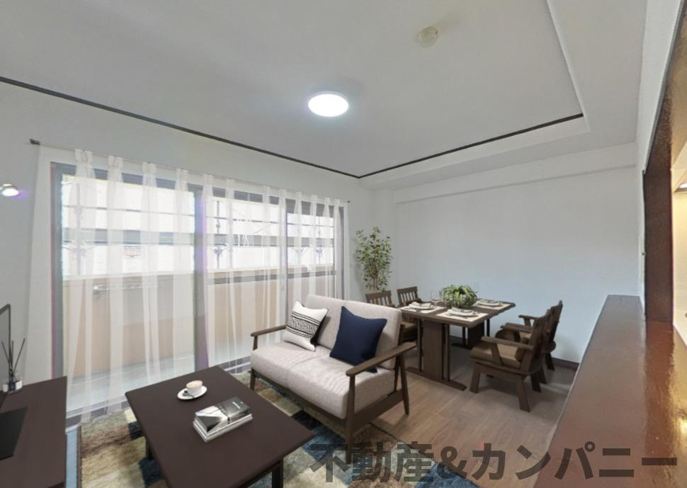 ダイアパレス若草町の居間・リビング|ゆったり過ごせる居間です