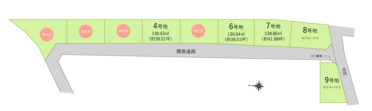 川越市野田町１丁目の売地の土地図|全区画38坪以上のゆとりの広さの土地！
始発駅の川越市駅徒歩10分の好立地。通勤通学も座って楽々♪
資料請求やご見学などお気軽にお問い合わせください。