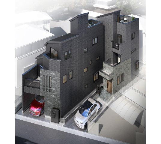 練馬区氷川台4丁目 全2棟 A号棟の完成予想図|―美しくハイグレード仕様　グランイーズシリーズ―
価値ある自慢の邸宅が誕生いたします♪♪
(イラストは図面を基に起こしたもので実際のものとは多少異なる場合がございます)