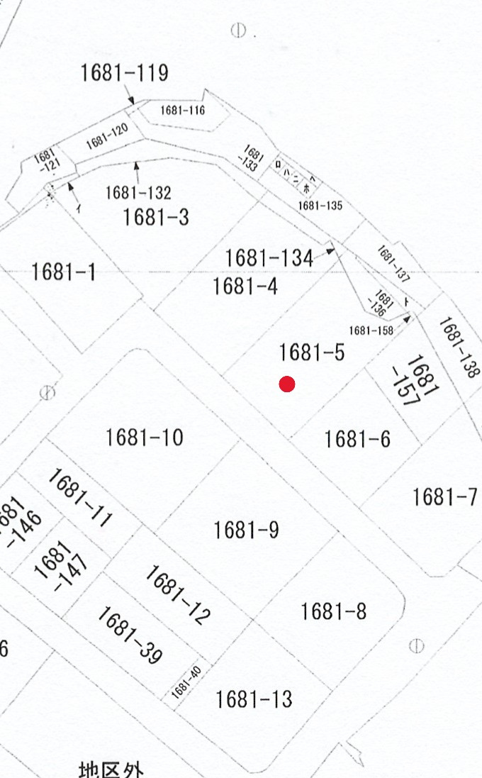 八千代町の宅地の地図