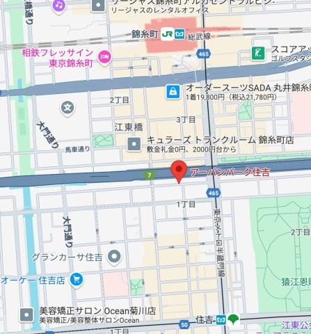 アーバンパーク住吉の地図