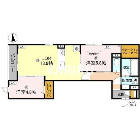 クラシスト高殿の間取り