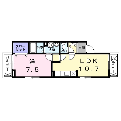 コモド　カーサの間取り