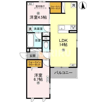クラシスト高殿の間取り
