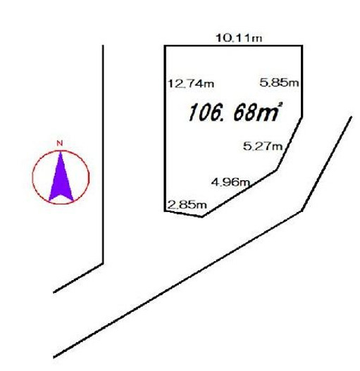 建築条件付き売地／ふじみ野市桜ケ丘1丁目の土地図