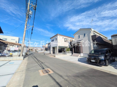 【前面道路含む現地写真】 | 浜松市中央区入野町 58期 新築一戸建て 2号棟 | 前面道路です