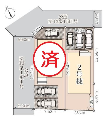 リーブルガーデン．S　熊谷宮本町第２　の区画図|現地区画図