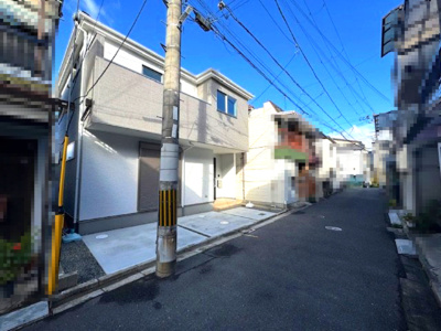 【前面道路含む現地写真】 | 堺市東区野尻町1期 | 南海高野線「初芝」駅まで徒歩10分！難波まで乗換なし、梅田までは乗換1回でアクセス可能です。