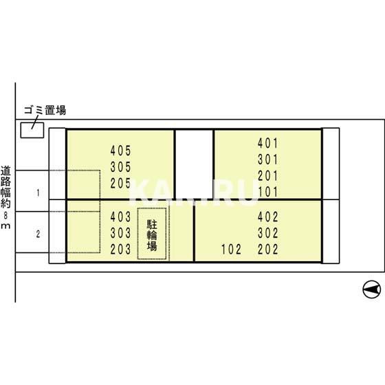 メイト鶴見の区画図