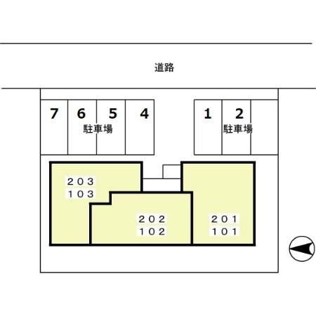 レジデンスＫの区画図