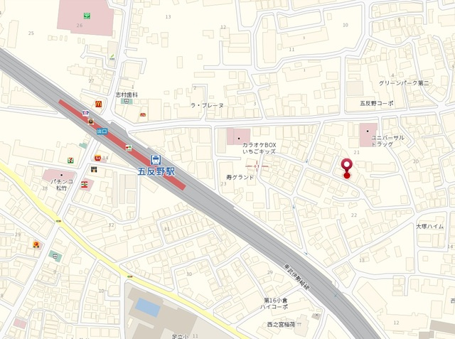 ＣＡＳＡ　ＴＫ　カーサ　ティーケーの地図|★案内図★