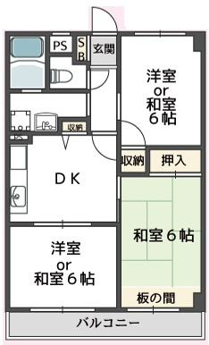 サンコート垂水の間取り