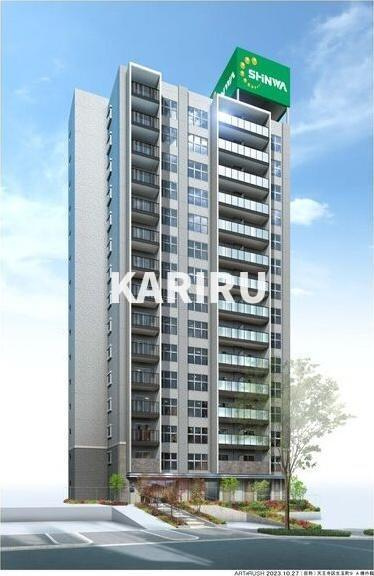 スプランディッド上本町WESTの外観パース