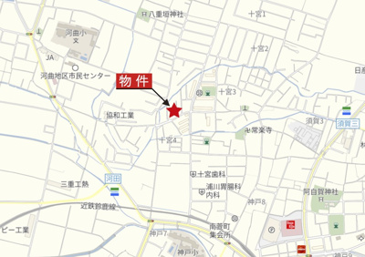 【地図】 | 鈴鹿市十宮3丁目《全2区画》 | 広域Map