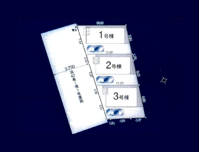 【区画図】 | 新座市畑中第２９　全３棟　２号棟 | 2号棟