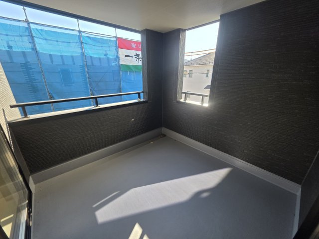 【バルコニー】 | リーブルガーデン．S　鴻巣袋第２　 | 現地バルコニー（2025年12月19日）撮影