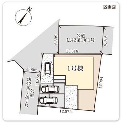 【区画図】 | リーブルガーデン．S　鴻巣袋第２　 | 現地区画図