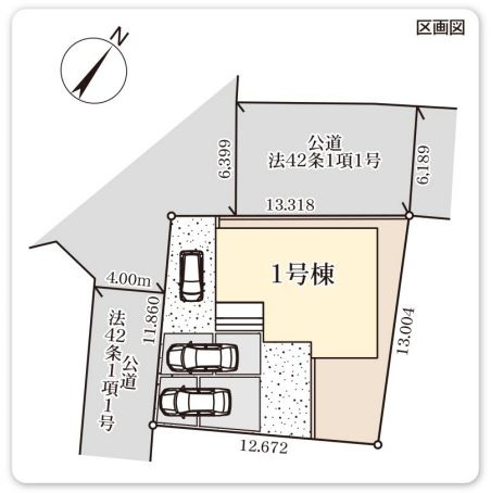 【区画図】 | リーブルガーデン．S　鴻巣袋第２　 | 現地区画図