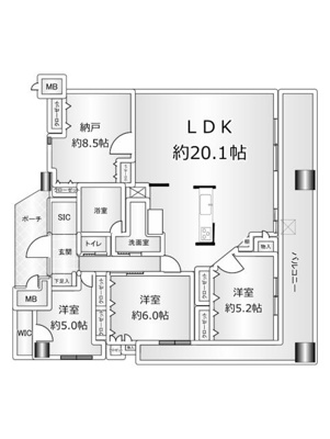  | 最上階・南東角部屋です 