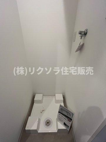 池田北町　新築一戸建てのランドリースペース|ドラム式も設置可能
■物件内覧・資金計画相談・住宅ローン相談、リフォーム相談、お問合せ受付中■
※当日・翌日のご内覧、ご相談はお電話でのお問合せがスムーズです！