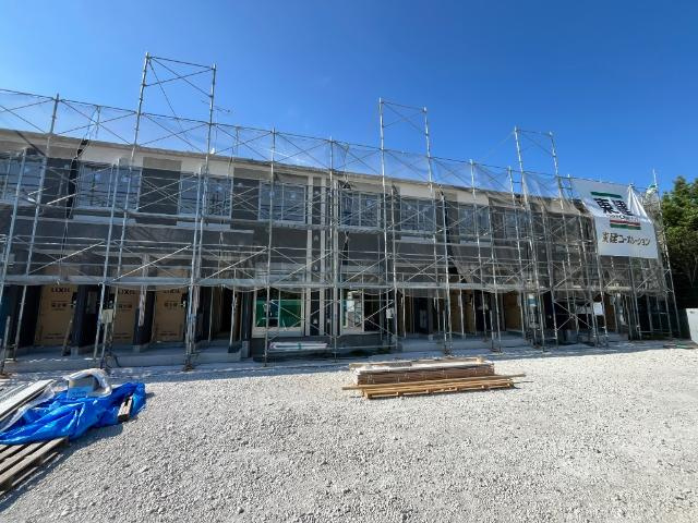 仮）取手市東３丁目新築アパートの外観|建築現場