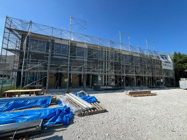 仮）取手市東３丁目新築アパートの外観|建築現場