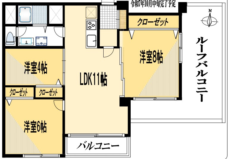 北千束スカイマンションの間取り