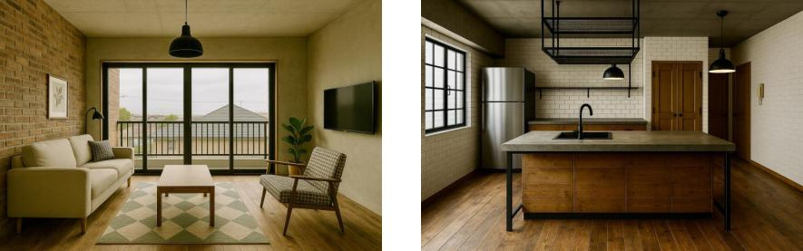 芦屋三条マンションの内装