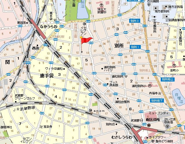 プロムナード中浦和の地図