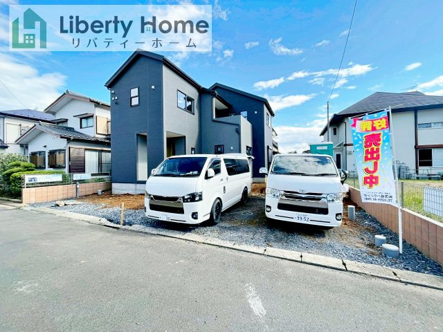 第3小美玉市羽鳥　新築戸建の前面道路含む現地写真