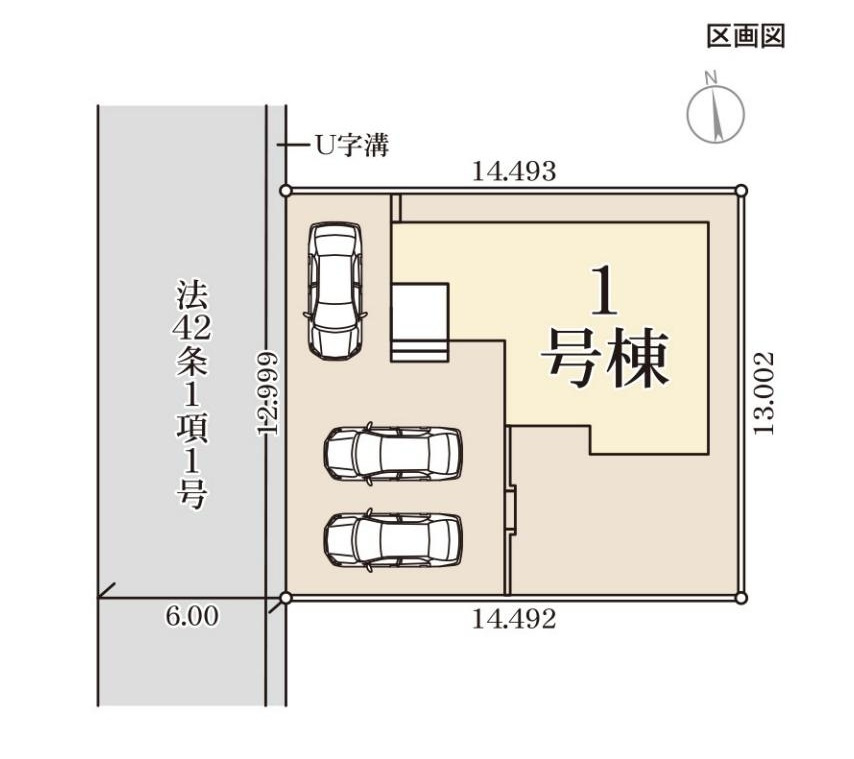 第3小美玉市羽鳥　新築戸建の区画図