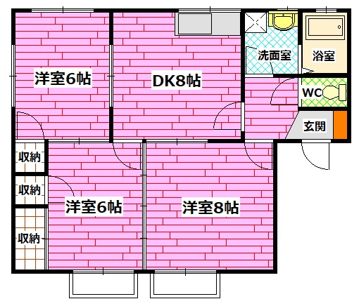 グレイスカンドウ C棟の間取り