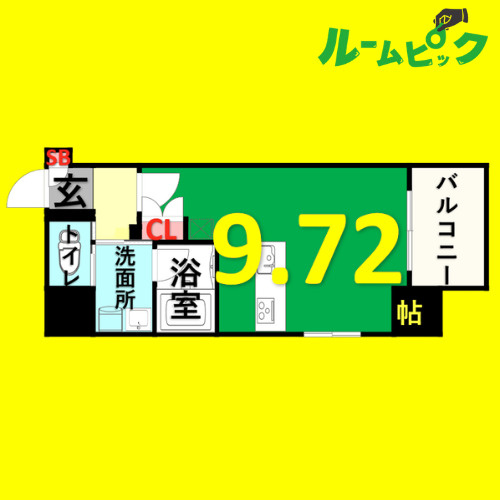 プランベイム大須駅前　名古屋市賃貸　仲介手数料無料の間取り