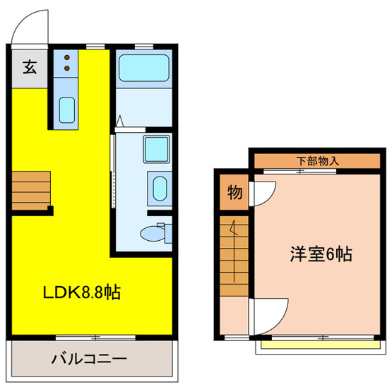 【間取り】 | タマダハイツB