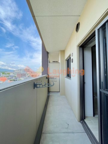 イーハトーブ櫛原のバルコニー|外からの目が気にならないバルコニーで洗濯物が干せます