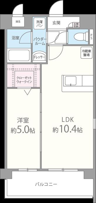 イーハトーブ櫛原の間取り