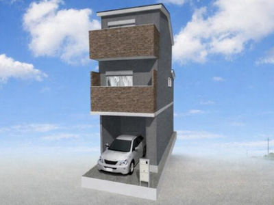 【外観パース】 | 山科区西野山欠ノ上町　新築戸建