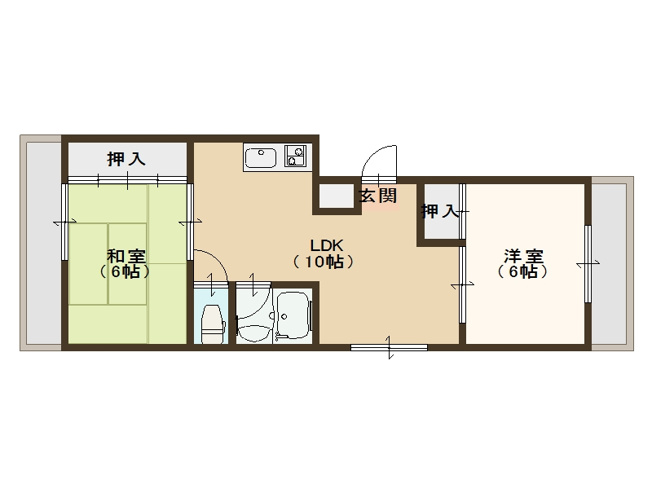 【間取り】 | アーニング西加賀屋1号館