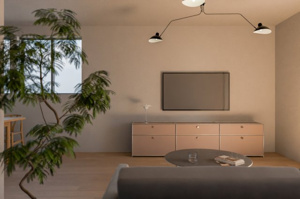 【完成予想図】 | B区画建物プラン（建物112.50平米）
LDK19.2帖+ルーフバルコニー+車庫付3LDKプラン