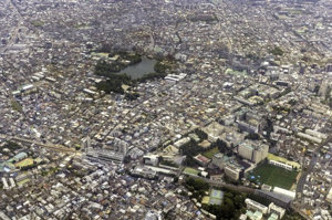 【周辺】 | 上空から見た現地周辺