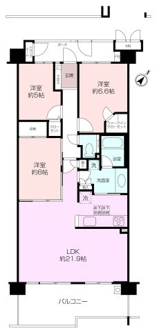 ＊LDK21.9帖の大空間＊ラムーナ横浜戸塚スカイリッジの画像